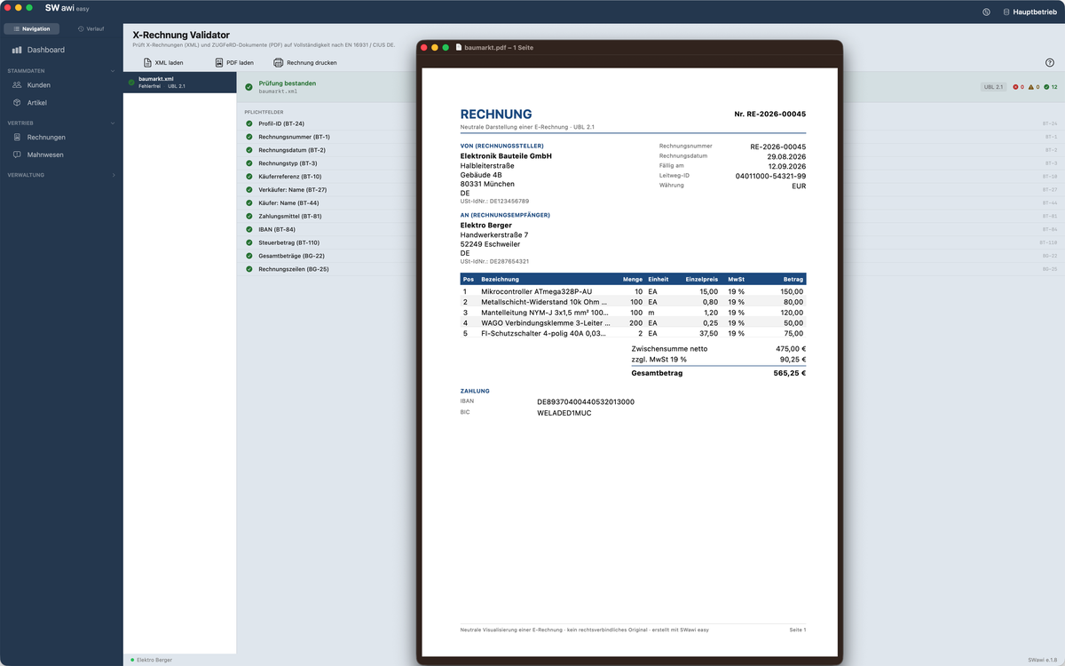 X-Rechnungs-Validator